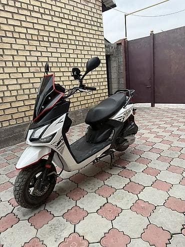 3 sfe: Скутер Wangya (белый/черный с красными акцентами) - Двигатель — 2