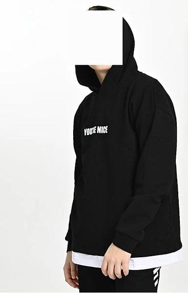 черная толстовка: Худи, С надписью, Новый, Все размеры — 2