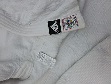 кимано для дзюдо: Мужской спортивный костюм, M, Adidas, Б/у, цвет - Белый, Самовывоз, Платная доставка — 7