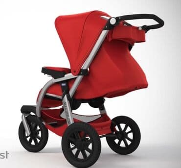 коляска бушный: Коляска, цвет - Черный, Б/у — 3