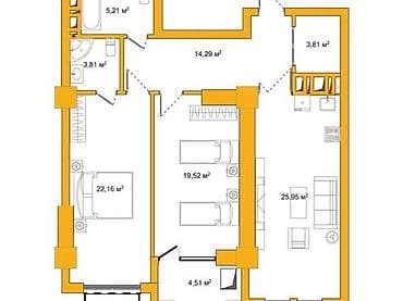 premium development: 3 комнаты, 100 м², Элитка, 4 этаж, Готовая ПСО (под самоотделку) — 8