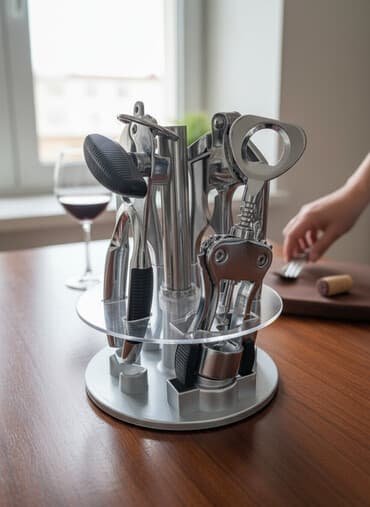 Генераторы: Кухонный набор инструментов на вращающейся подставке. Состав набора — 2