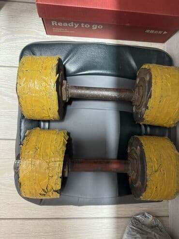 гантели наборные обрезиненные: Пара самодельных гантелей Описание: - Конструкция: стальной гриф с — 1