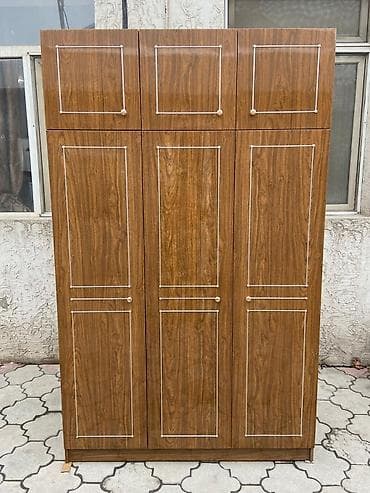 мебель сср: Шкаф для одежды, Б/у, Прямой, ЛДСП — 4