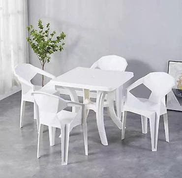 столл: Комплект садовой мебели, Стол, Пластик — 9