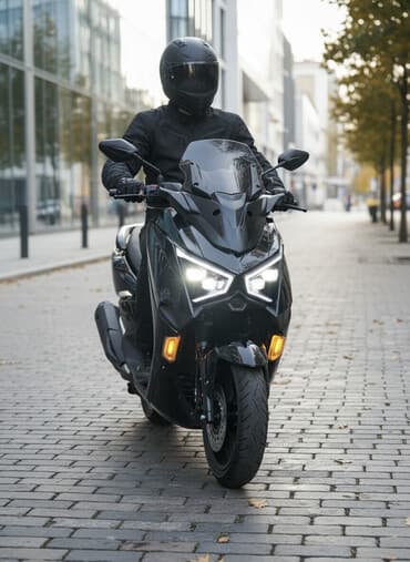 мотоцикл по документам 50 кубов: Макси-скутер 175 куб. см, Бензин, Новый — 1