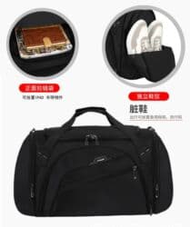 хозяйственная сумка на колесах: Сумка универсальная дорожная/спортивная - Цвет: черный - Формат — 7