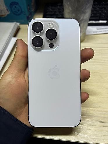 poco pro: IPhone 14 Pro, Б/у, 256 ГБ, Серебристый, Чехол, 90 % — 2