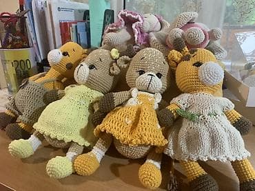 Игрушки: Вязаные игрушки амигуруми: оленята и жирафы - Ручная работа крючком — 2