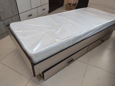 новые кровати: Односпальная кровать, Новый, С матрасом, длина - 190 см — 4