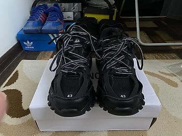 Мужские кроссовки, 43, Balenciaga, Новый, цвет - Черный, Самовывоз