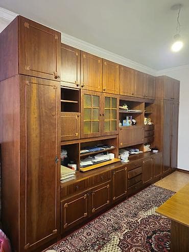 шкафы офисный: Стенка-шкаф, Тип стенки-шкафа: Модульная, Для зала, Особенности: С отделением под телевизор — 1