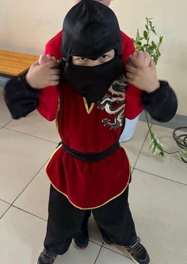 Балдар транспорту: Детский карнавальный костюм ниндзя/самурая на прокат на 7-8 лет — 4