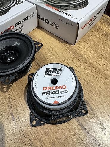 Автоэлектроника: 10см динамики AMP российский бренд. Отличное звучание по доступной — 4