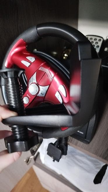 джойстик на руль: Игровой руль для приставок/ПК - Компактный руль с креплением на стол — 3