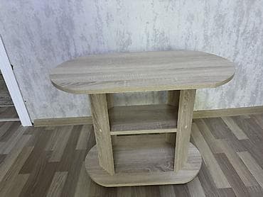 Журнальные столы: Журнальный столик из ЛДСП, цвет дуб сонома. - Форма столешницы — 3