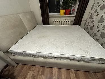 aol kg: Двуспальная кровать, С мягким изголовьем, длина - 200 см — 2