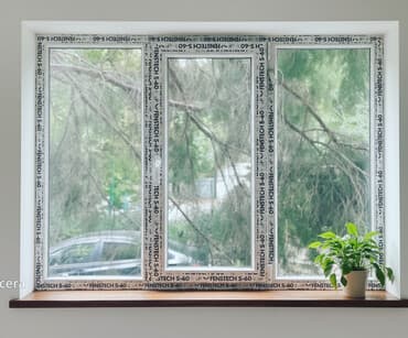 Пластиковое окно FENSTECH 5-60 с трехсекционным профилем. Конструкция