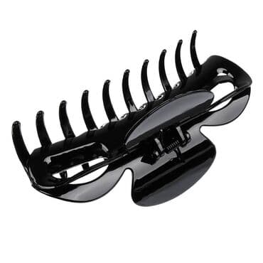 Краб / заколка для волос черный 11см. Крупный, объемный краб для