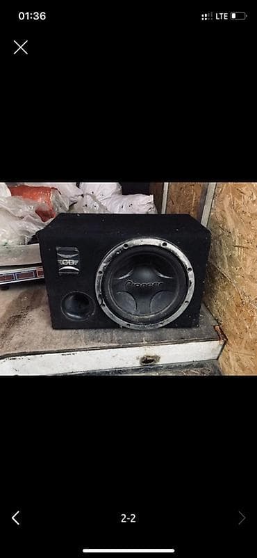 карбон для машины: Сабвуфер Pioneer в корпусе - Динамик: Pioneer, круглый, установлен в — 2