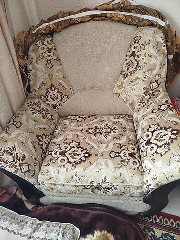 шторы красивые: Комплект мягкой мебели, цвет - Бежевый — 3