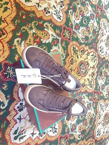 stone island: Кроссовки Loro Piana (на ярлыке) - Цвет: тёмно‑коричневый. - Верх — 2