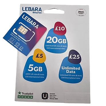 Бишкек. В наличии Великобританские симки LEBARA, Сим-карта