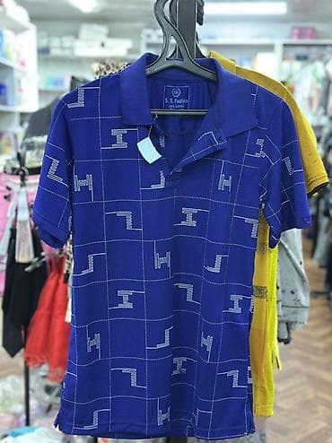 Мужские футболки-поло с коротким рукавом - Модели: геометрический