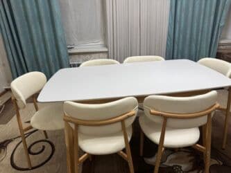 кафе столь: Стол и стул для зала, Новый, цвет - Белый — 7