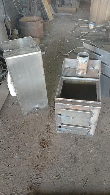 газовые настенные котлы: Твердотопливная печь-водогрей (буржуйка с баком) Описание: - — 8