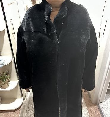 пальто 56 размер: Шуба 56 размер, новая не надевали ни разу. Мех цигейка, бренд Алия — 3