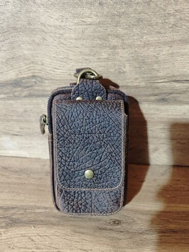 барсетка мужская кожаная ручной работы: Сумка на пояс 
Натуральная кожа — 1