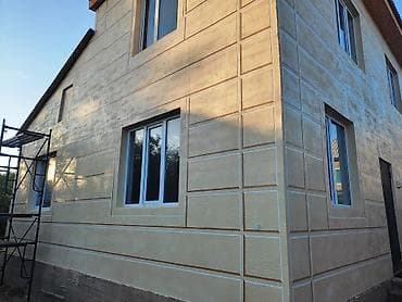 lg g3: Фасадные работы: декоративная штукатурка, травертин любой сложности — 3