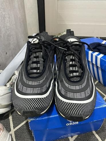 аир макс 97: Мужские кроссовки, 41.5, 42, Nike, Б/у, цвет - Черный — 5