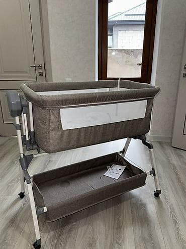 Детские односпальные кровати: Люлька, Колыбель, Металл, цвет - Бежевый — 3