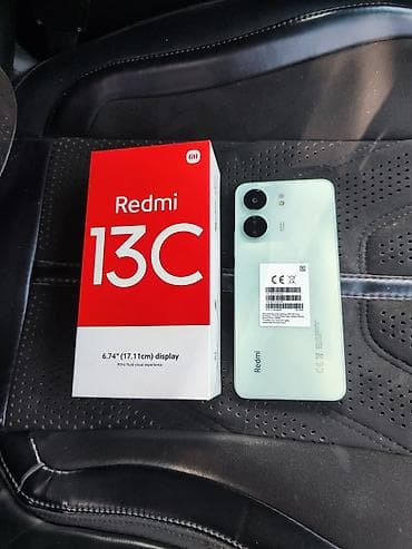 Redmi, Redmi 13C, Б/у, 128 ГБ, цвет - Зеленый, 1 SIM, 2 SIM