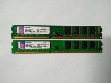 Оперативная память (RAM): Оперативная память, Б/у, Kingston, 4 ГБ, DDR3, 1333 МГц, Для ПК — 4