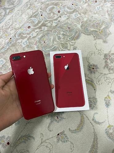 apple iphone x: IPhone 8 Plus, Б/у, 64 ГБ, Красный — 1