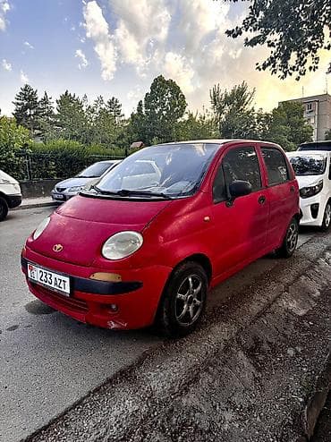 Унаа: Daewoo Matiz: 2000 г., 0.8 л, Кол менен иштөөчү, Бензин, Хетчбек — 2