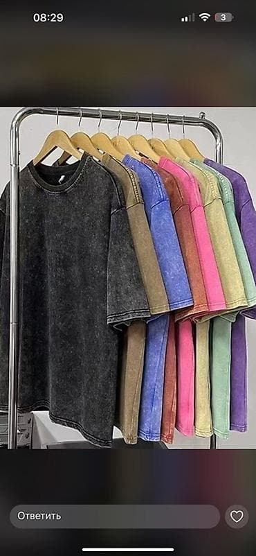 оверсайз одежды: Футболка оверсайз в стиле washed (винтажное вываренное окрашивание) - — 5