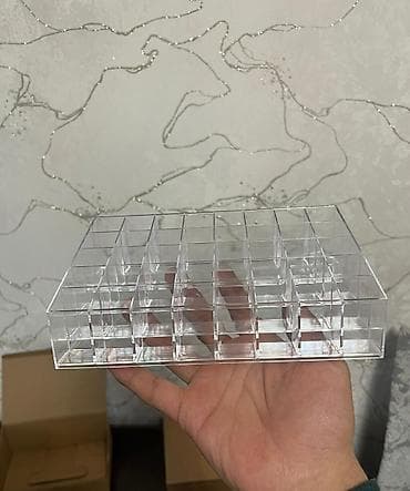 столы с полками: Органайзер для косметики и парфюмерии - Прозрачный — 4