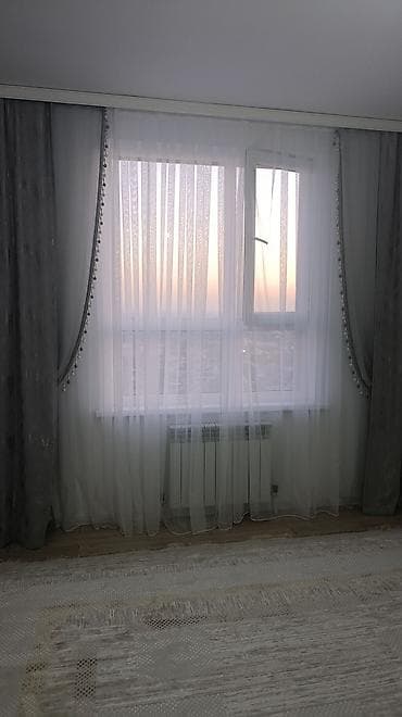 Шторалар комплекти, Комплектте тюлу бар, Даяр буюм, Конок бөлмөсү үчун — 1