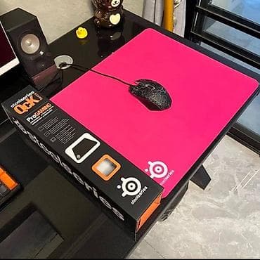 Техника и электроника: SteelSeries QcK Large Pink — премиальный игровой коврик для мыши с — 1