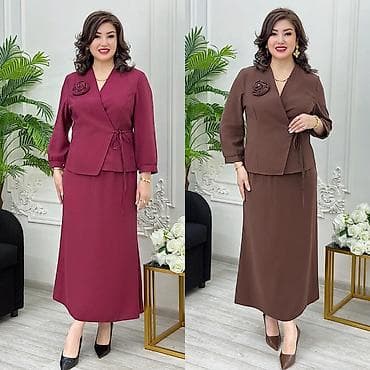 Костюм с юбкой, Модель юбки: Прямая, Миди, Пиджак, M, L, XL at lalafo.kg Костюм с юбкой, Модель юбки: Прямая, Миди, Пиджак, M, L, XL