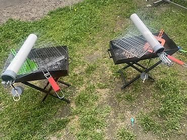 Мангал в аренду 400 сом в сутки. -складной мангал на ножках - Набор — 3