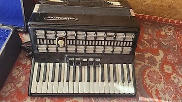 микрофон с колонкой: Аккордеон/баян клавишный, чёрный корпус. Характеристики и — 8