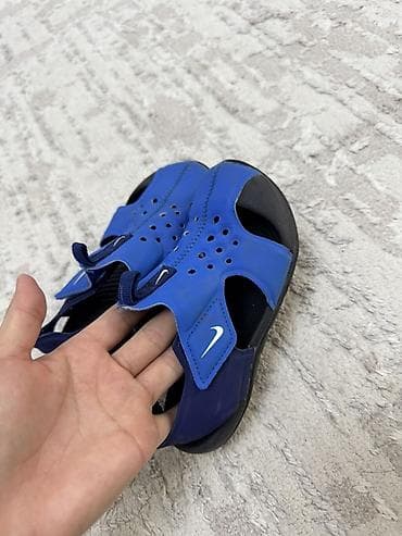 шлепки найк: Детские сандалии Nike Sunray Protect 2 (голубые/синие) - Оригинал — 2