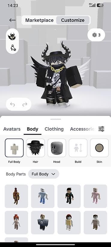 дед инсайд: Готовый Roblox‑аватар «BSL» (темная тематика) Состав и стиль: - — 4