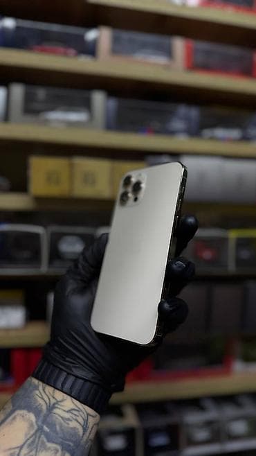 IPhone 12 Pro, Б/у, 256 ГБ, Золотой, Защитное стекло, Чехол, 100 % — 8