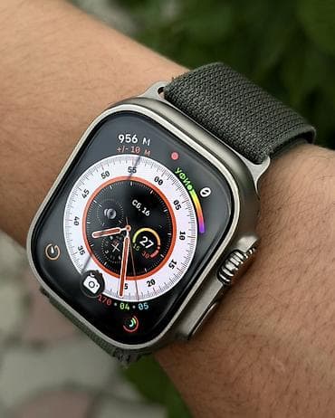 apple watch часы цена: Apple Watch Ultra, 49 мм, титановый корпус, защитное сапфировое — 3